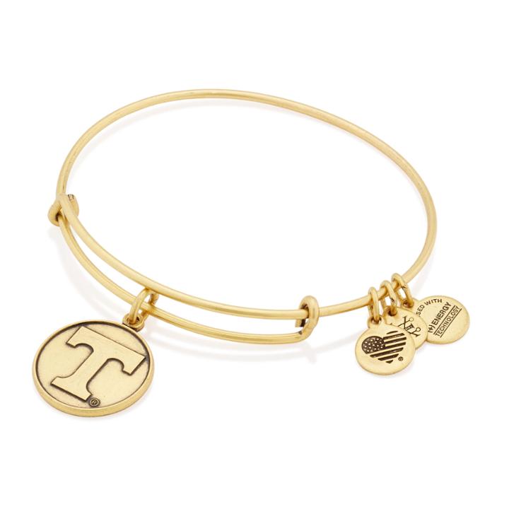 Alex And Ani University Of Tennessee Charm Bangle, Rafaelian Gold Finish