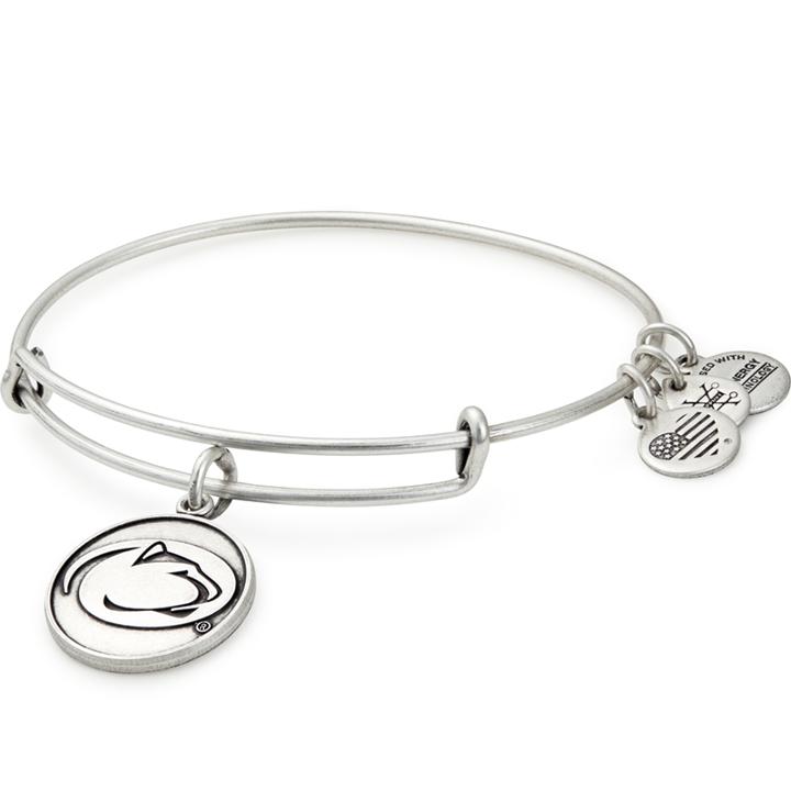 Alex And Ani Pennsylvania State University  Mascot Charm Bangle, Rafaelian Silver Finish