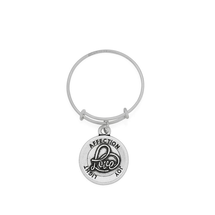 Alex And Ani Love Expandable Wire Ring, Rafaelian Silver Finish