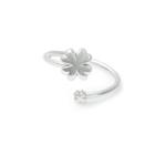 Alex And Ani Four Leaf Clover Ring Wrap, Sterling Silver