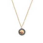 Alex And Ani Liberty Copper Carry Light  14kt Gold Center Necklace, Small, 14kt Gold Plated