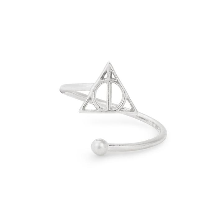 Alex And Ani Harry Potter  Deathly Hallows  Ring Wrap, Sterling Silver