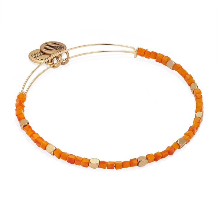 Alex And Ani Urchin Odyssey Beaded Bangle, Rafaelian Gold Finish