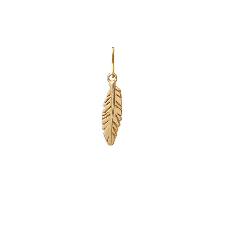 Alex And Ani Feather Necklace Charm, 14kt Gold Plated Sterling Silver