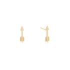 Alex And Ani Arrow Post Earrings, 14kt Gold Plated