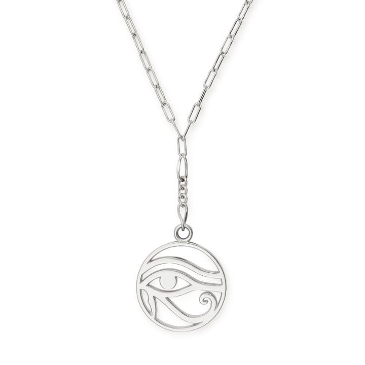 Alex And Ani Eye Of Horus Adjustable Necklace, Sterling Silver
