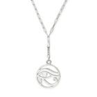 Alex And Ani Eye Of Horus Adjustable Necklace, Sterling Silver