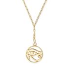 Alex And Ani Eye Of Horus Adjustable Necklace, 14kt Gold Plated