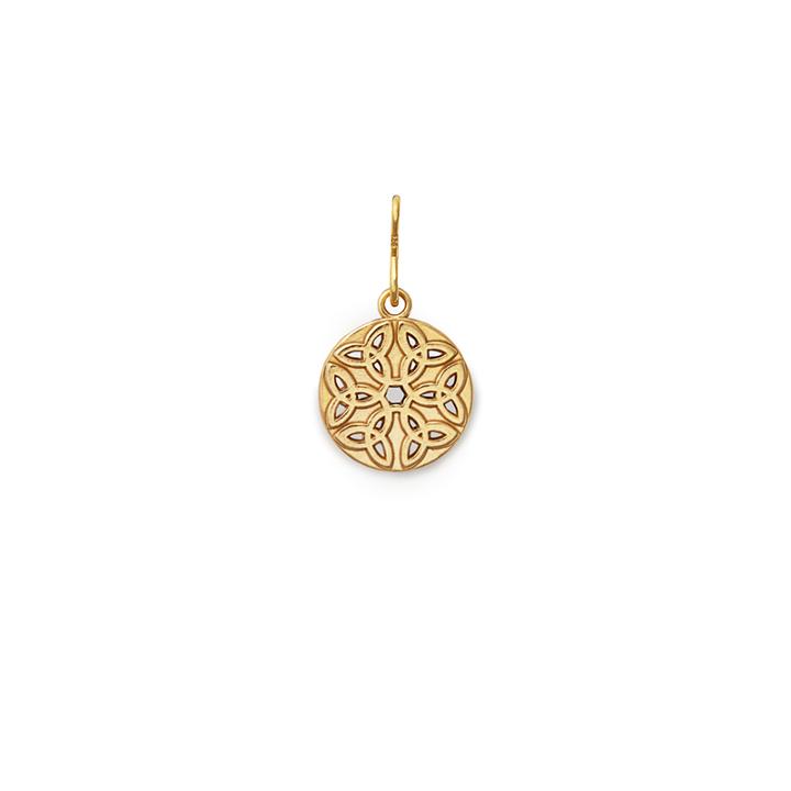 Alex And Ani Endless Knot Necklace Charm, 14kt Gold Plated Sterling Silver