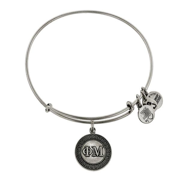 Alex And Ani Phi Mu Charm Bangle, Rafaelian Silver Finish