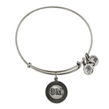 Alex And Ani Phi Mu Charm Bangle, Rafaelian Silver Finish