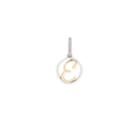 Alex And Ani Initial E Two Tone Necklace Charm