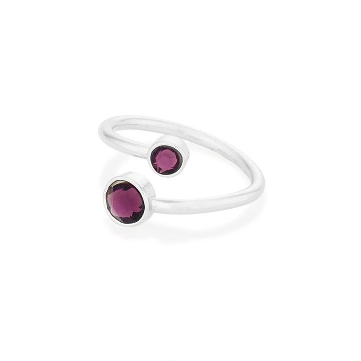 Alex And Ani February Ring Wrap With Swarovski® Crystals