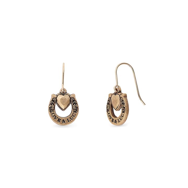Alex And Ani Fortune's Favor Hook Earrings, Rafaelian Gold Finish