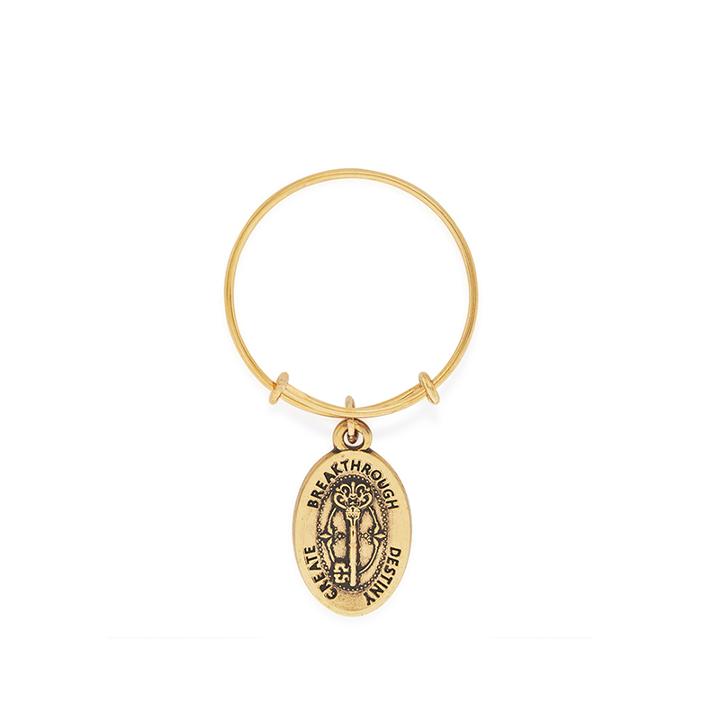 Alex And Ani Key To Life Expandable Wire Ring, Rafaelian Gold Finish