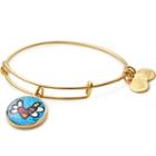 Alex And Ani Heart With Wings Art Infusion Charm Bangle Romero Britto, Shiny Gold Finish