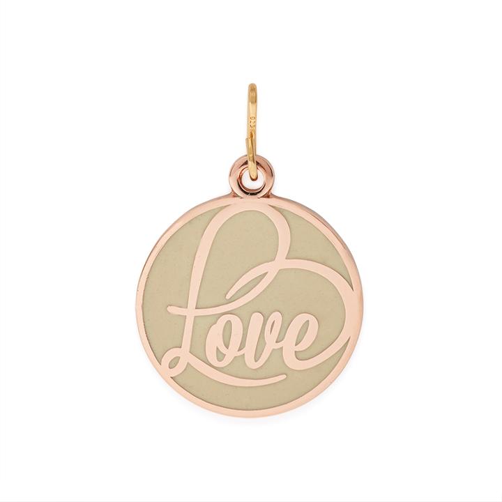 Alex And Ani Love Color Infusion Charm, Shiny Rose Gold Finish