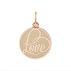 Alex And Ani Love Color Infusion Charm, Shiny Rose Gold Finish