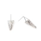 Alex And Ani Icy Moon Spike Earrings, Sterling Silver