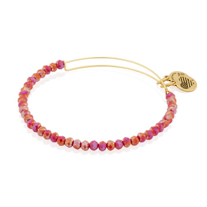 Alex And Ani Cosmic Crush Brilliance Beaded Bangle, Shiny Gold Finish