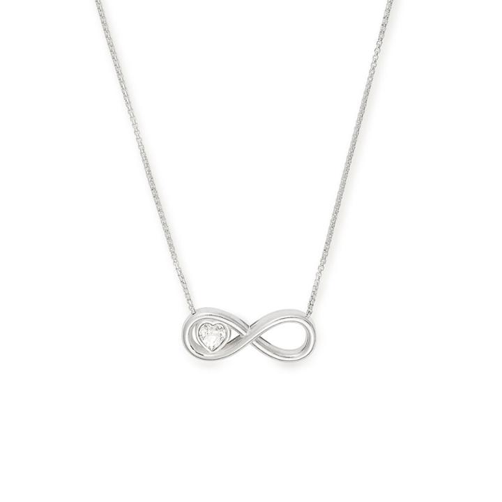 Alex And Ani Infinite Love Adjustable Necklace, Sterling Silver
