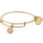 Alex And Ani Cupcake Charm Bangle Race To Erase Ms, Shiny Gold Finish