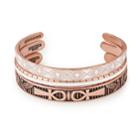 Alex And Ani Ankh Cuff Set Of 3, Rafaelian Rose Gold Finish