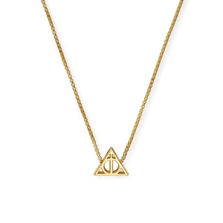 Alex And Ani Harry Potter  Deathly Hallows  Adjustable Necklace, 14kt Gold Plated