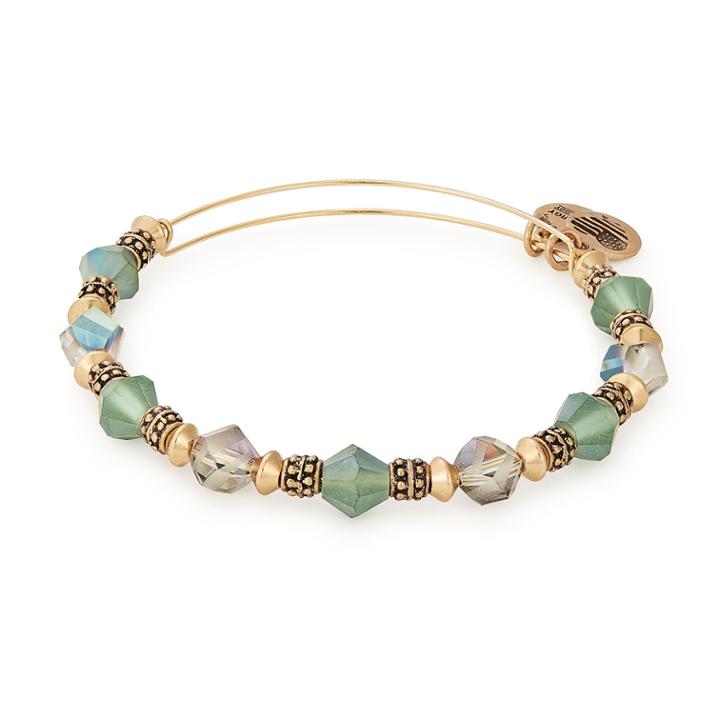 Alex And Ani Jungle Illusion Beaded Bangle, Rafaelian Gold Finish