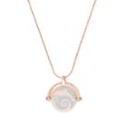 Alex And Ani Dolphin & Sand Dollar Color Infusion Expandable Necklace, Shiny Rose Gold Finish