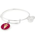 Alex And Ani Arizona State Logo Color Infusion Charm Bangle, Shiny Silver Finish