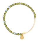 Alex And Ani Moss Rock Candy Beaded Bangle, Shiny Gold Finish