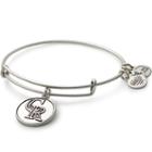 Alex And Ani Colorado Rockies  Cap Logo Charm Bangle, Rafaelian Silver Finish
