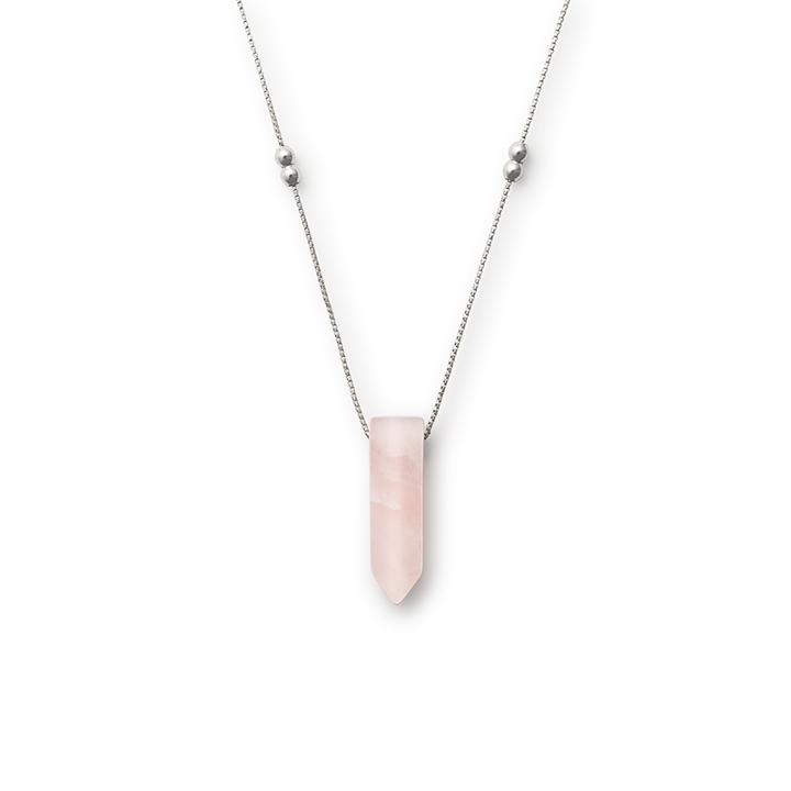 Alex And Ani Rose Quartz Pendant Necklace