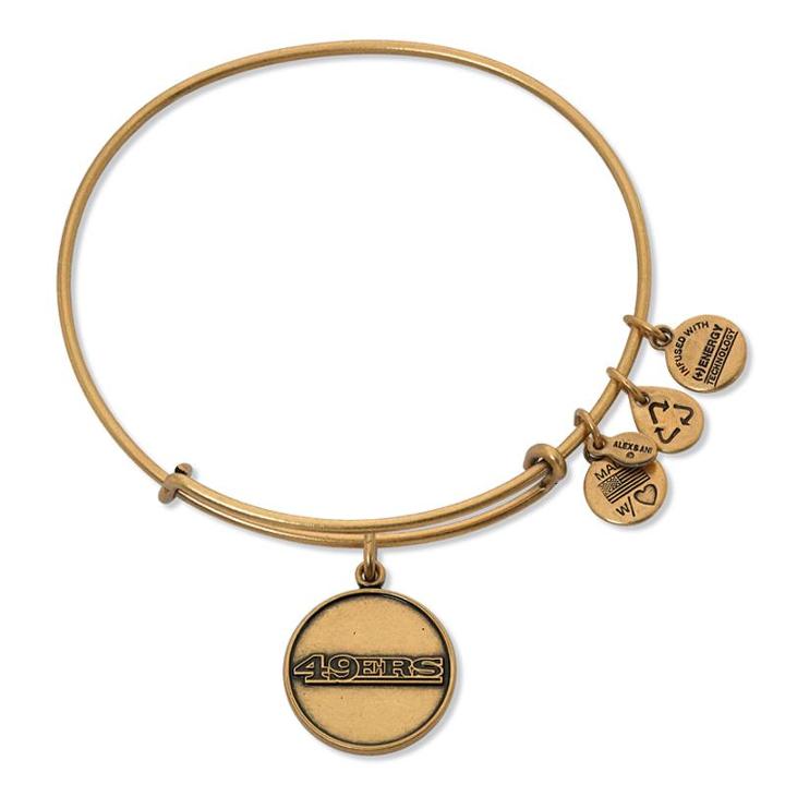 Alex And Ani San Francisco 49ers Logo Charm Bangle