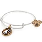 Alex And Ani Initial I Two Tone Charm Bangle, Rafaelian Silver Finish