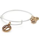 Alex And Ani Initial T Two Tone Charm Bangle, Rafaelian Silver Finish