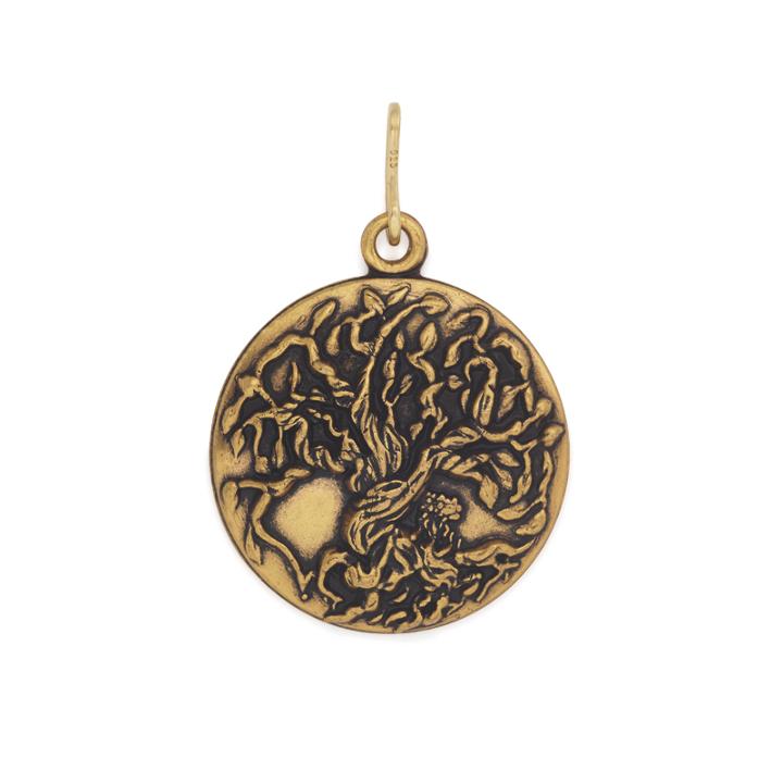 Alex And Ani Tree Of Life Necklace Charm Rafaelian Gold Finish