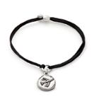 Alex And Ani Airplane Pull Cord Bracelet, Rafaelian Silver Finish