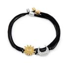 Alex And Ani Sun And Moon Pull Cord Bracelets Set Of 2, Two Tone