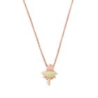 Alex And Ani Disney  Pink Uriel Flower Adjustable Necklace, 14kt Rose Gold Plated