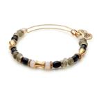 Alex And Ani Nightfall United Beaded Bangle, Rafaelian Gold Finish