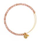 Alex And Ani Blush Rock Candy Beaded Bangle, Shiny Gold Finish