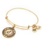 Alex And Ani Number 4 Charm Bangle, Rafaelian Gold Finish