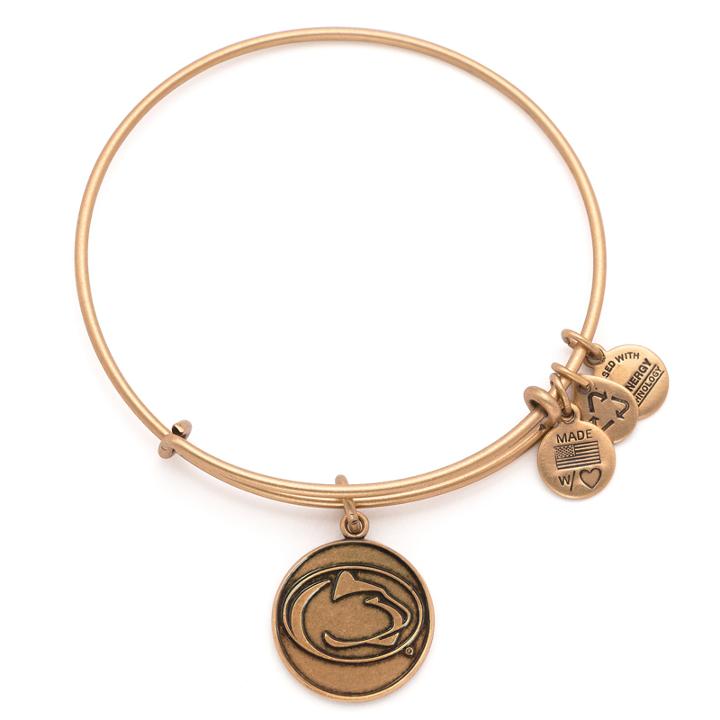 Alex And Ani Pennsylvania State University  Mascot Charm Bangle, Rafaelian Gold Finish