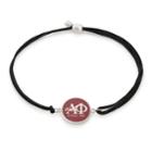Alex And Ani Alpha Phi Pull Cord Bracelet, Sterling Silver