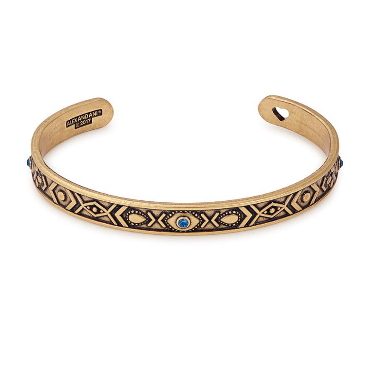 Alex And Ani Evil Eye Cuff, Rafaelian Gold Finish