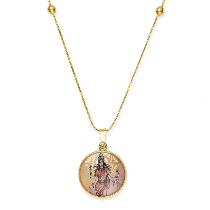 Alex And Ani Lakshmi Expandable Necklace, Shiny Gold Finish