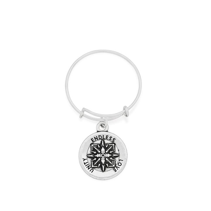 Alex And Ani Healing Love Expandable Wire Ring, Rafaelian Silver Finish