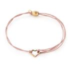 Alex And Ani Light Pink Kindred Cord Heart, 14kt Rose Gold Plated